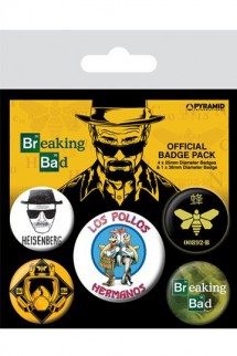 Breaking Bad - Pack 5 Chapas Los Pollos Hermanos