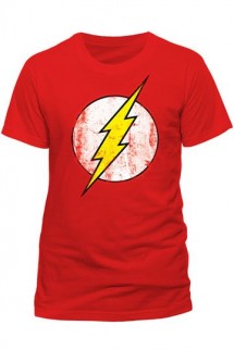 The Flash - Camiseta Distressed Logo