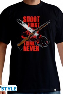 Ash VS Evil Dead - Tshirt "Shoot First" man