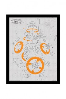 Star Wars - Episode VIII Framed Poster BB-8 Exploded View