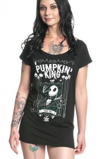 Pesadilla antes de Navidad - Camiseta Chica King Jack