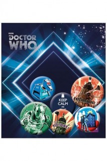 Doctor Who - Pin Badges 6-Pack Retro