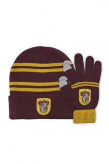 Harry Potter - Guantes y gorro Gryffindor niños