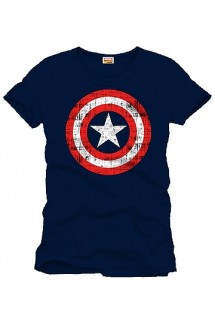 Capitan America - Camiseta Shield Logo navy