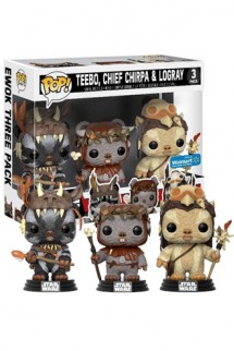 Pop! Star Wars - Teebo, Chirpa, Logray Exclusivo