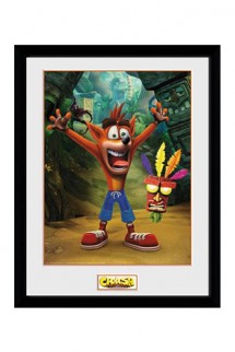 Crash Bandicoot - Póster Enmarcado Aku Aku