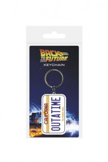 Back to the Future - Rubber Keychain License Plate