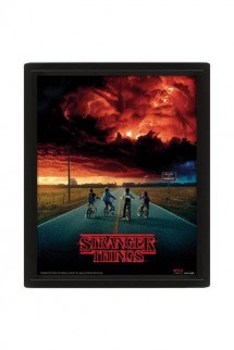 Stranger Things - Póster Efecto 3D Enmarcado Mind Flayer