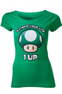 Camiseta - Nintendo 1UP "Extend Your Life" Chica