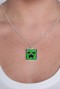 Minecraft Creeper Pendant Necklace