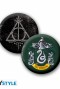 Harry Potter - Set Taza + Llavero + Chapa Slytherin